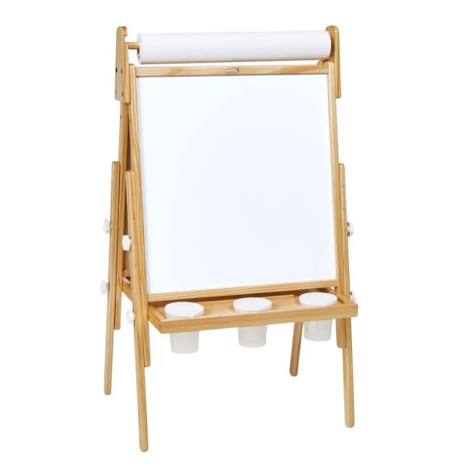 Colorations® All in One Wooden Adjustable Easel and Roll