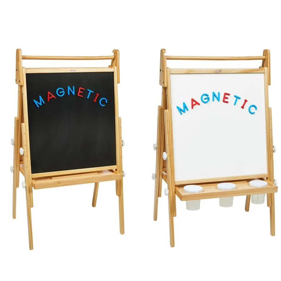 Colorations® All in One Wooden Adjustable Easel and Roll