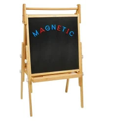 Colorations® All in One Wooden Adjustable Easel with Markers & Bonus Chalk