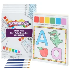 Colorations® 6 Alphabet Paint Activity Books