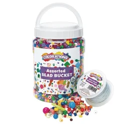 Colorations® Assorted Bead Bucket