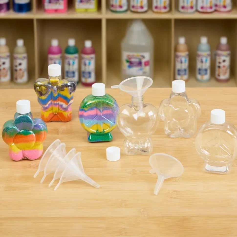 Colorations® Assorted Shape Craft Bottles - Set of 12