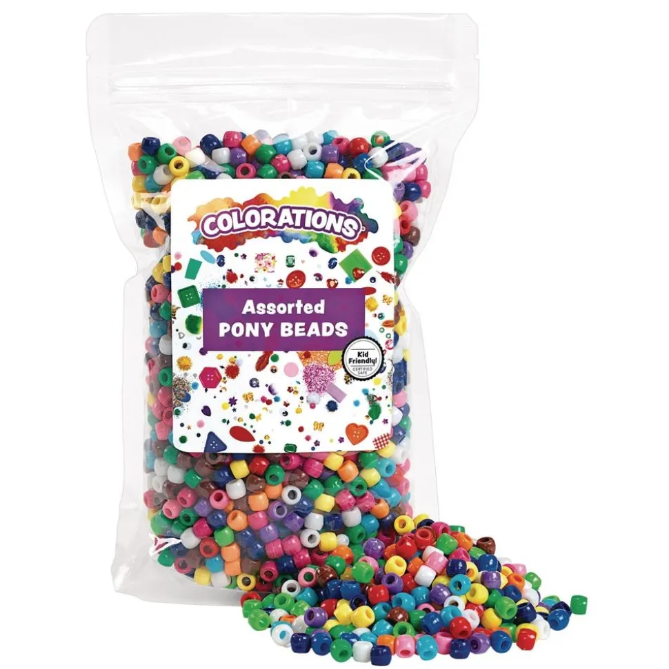 Colorations® Back-To-School Name & Bead Water Bottle Craft Kit - Makes 6 Crafts
