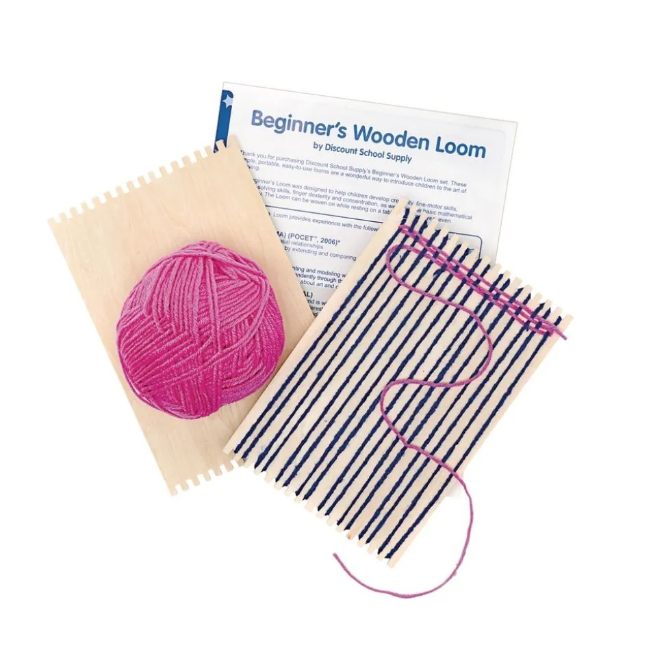 Colorations® Beginner's Wooden Loom- Set of 12