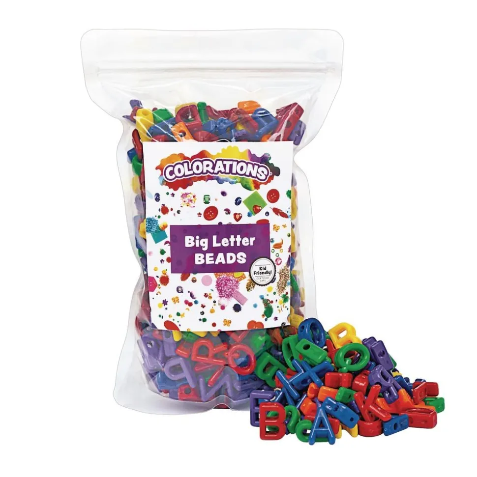 Colorations® Big Letter Beads - 300 Pieces