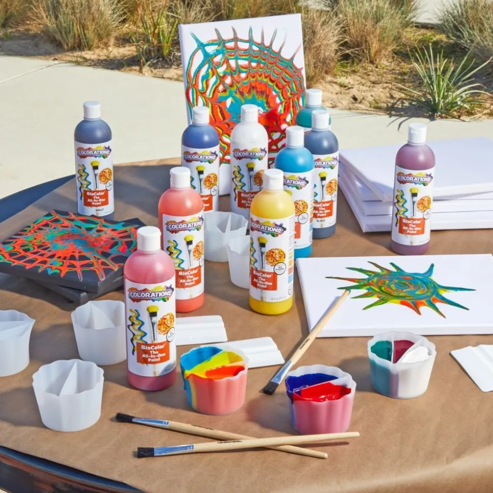 Colorations® BioColor® Paint and Mixing Cups Kit