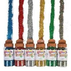 Colorations® Biodegradable Glitter - 6 Colors each 4 oz
