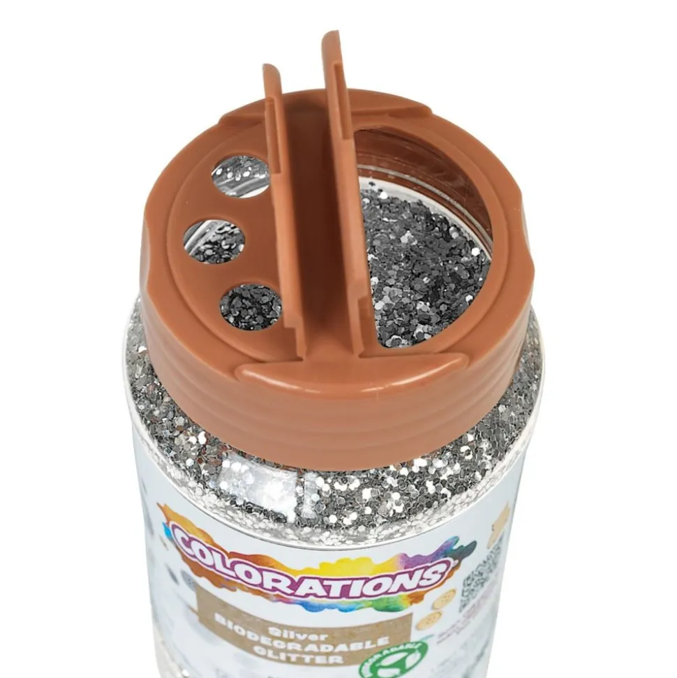 Colorations® Biodegradable Glitter - 6 Colors each 4 oz