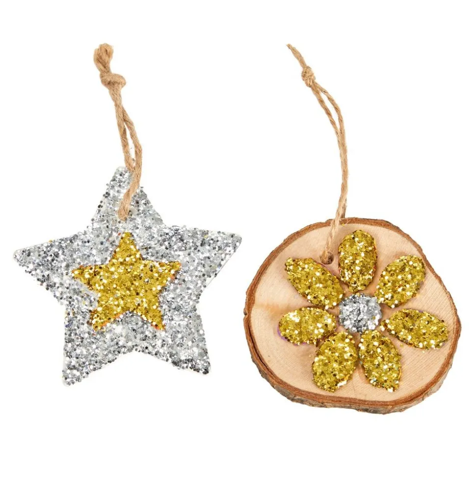 Colorations® Biodegradable Glitter - Gold & Silver each 4oz