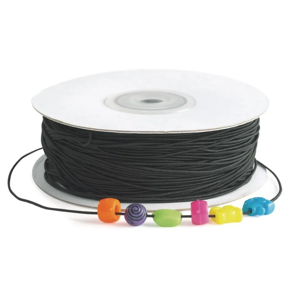 Colorations® Black Beading Elastic - 100 Yards