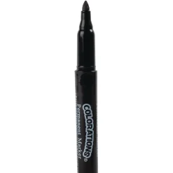 Colorations® Black Permanent Markers - Set of 12