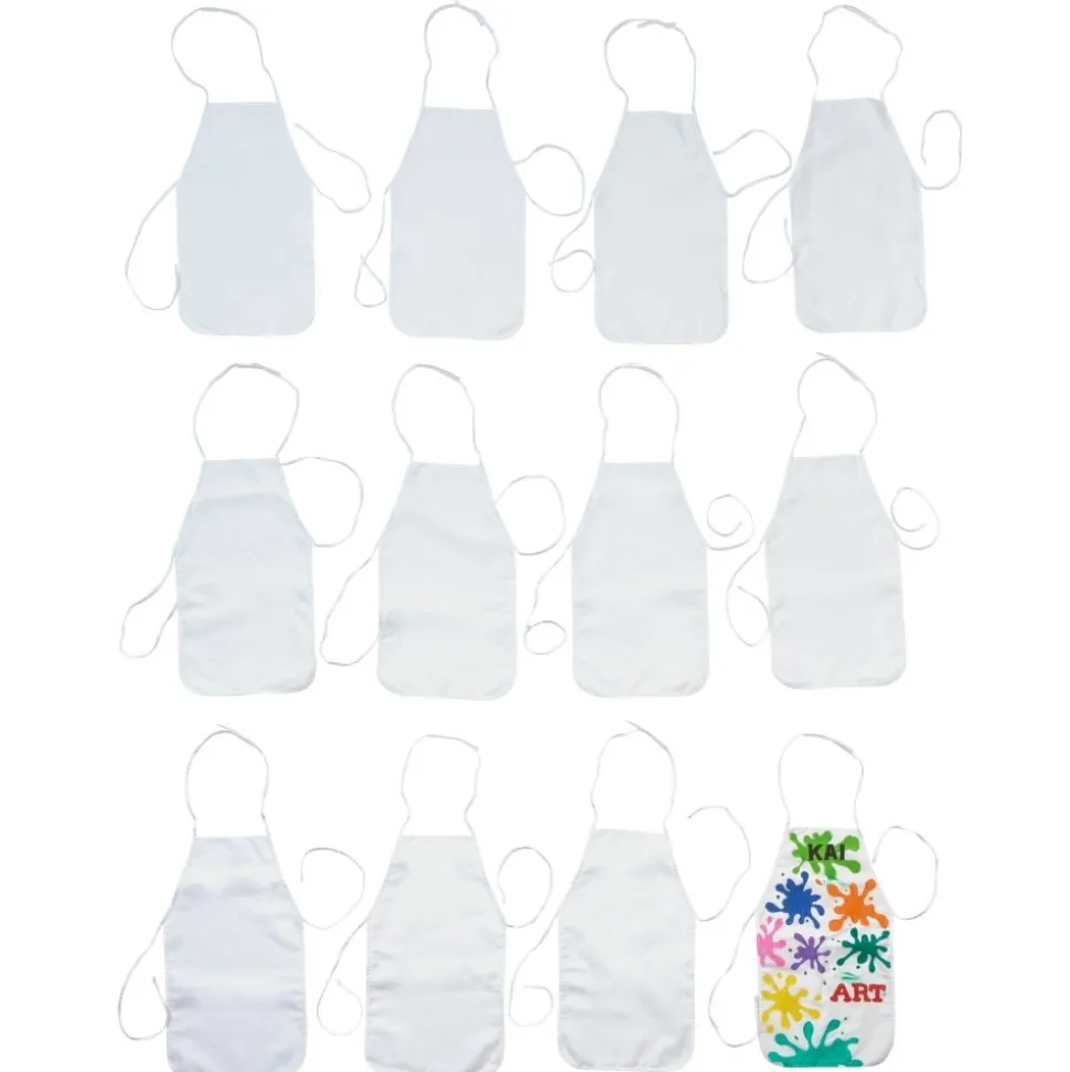 Colorations® Blank Canvas Aprons - Set of 12