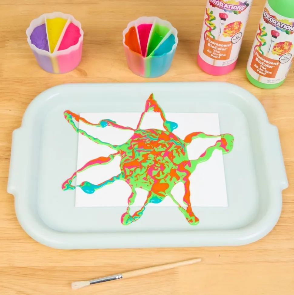 Colorations® Boho Brawney Tough Plastic Art Trays- Set of 5