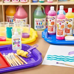 Colorations® Brawny Tough Large Plastic Art Trays Set of 5