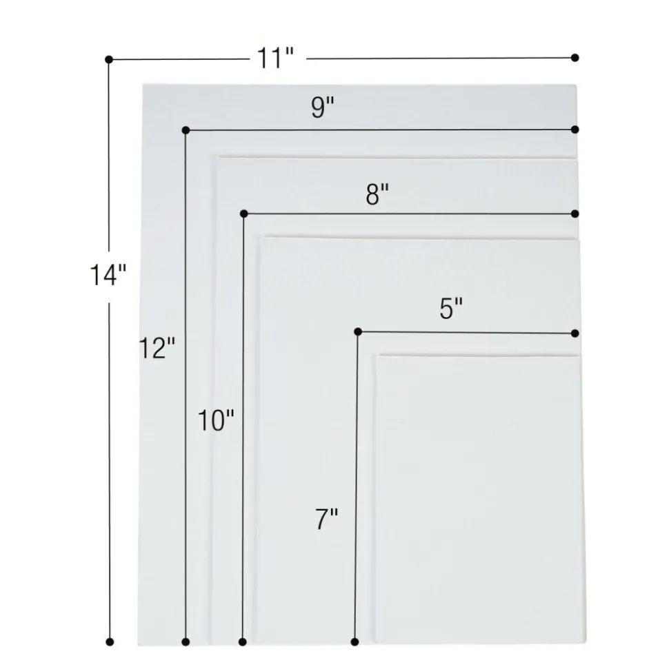 Colorations® Canvas Panel Multi-Size Pack - Set of 24