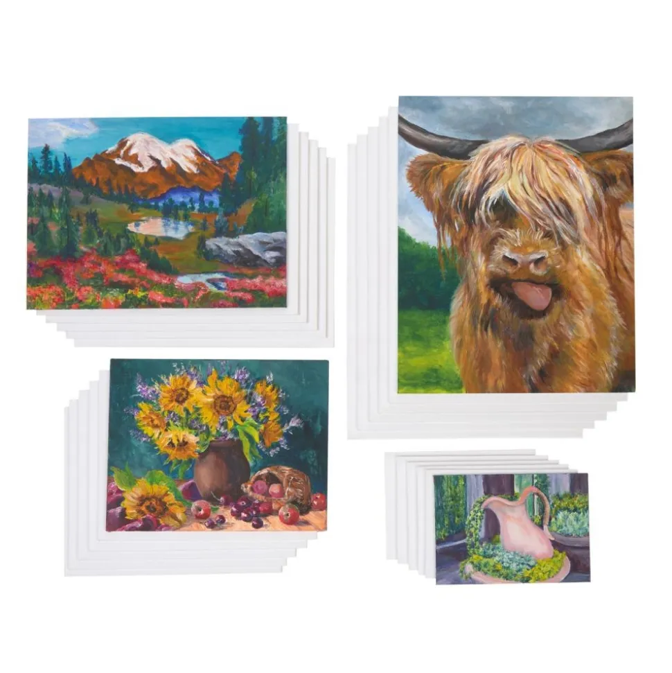Colorations® Canvas Panel Multi-Size Pack - Set of 24