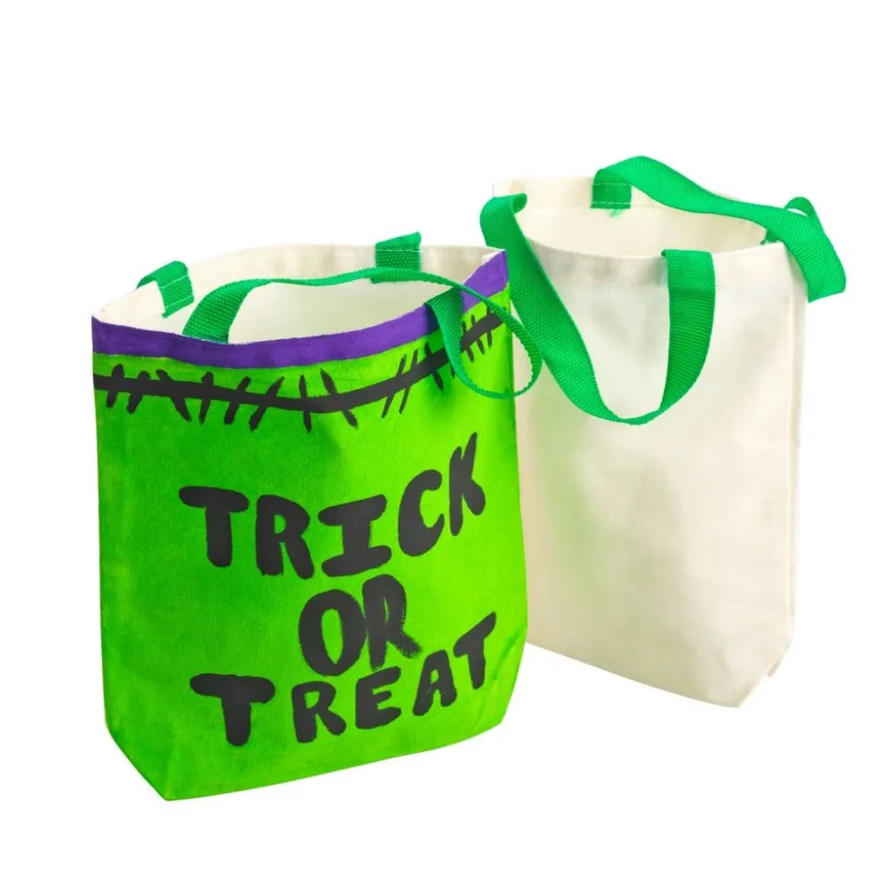 Colorations® Canvas Tote Bags - Set of 12