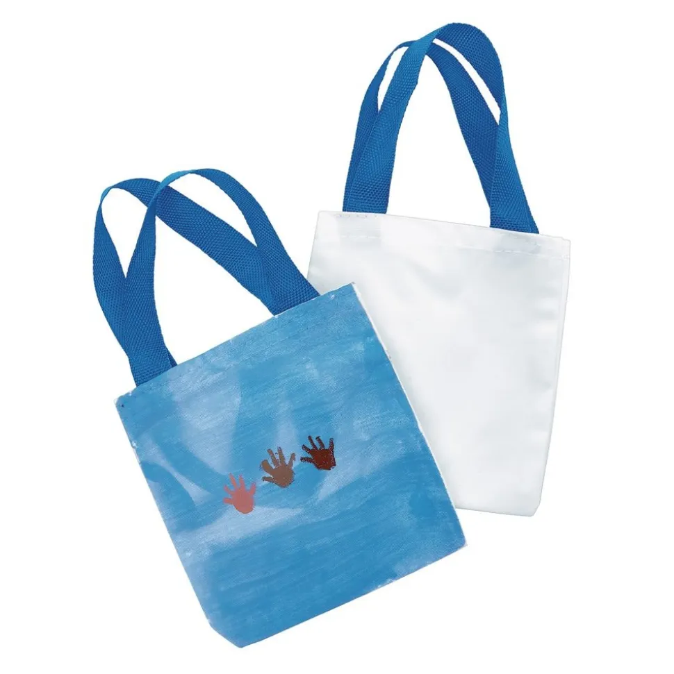 Colorations® Canvas Tote Bags - Set of 12