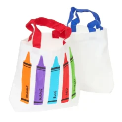 Colorations® Canvas Tote Bags - Set of 12