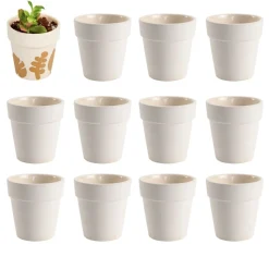Colorations® Ceramic Flower Pots - Set of 12