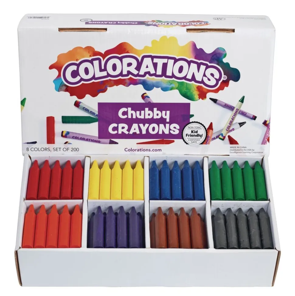 Colorations® Chubby Crayons Value Pack - Set of 200
