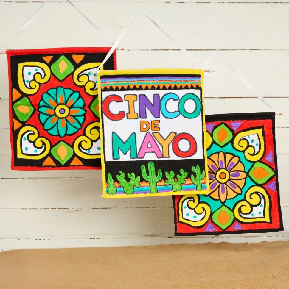 Colorations® Cinco de Mayo Fiesta Canvas Banners - Makes 12 Crafts