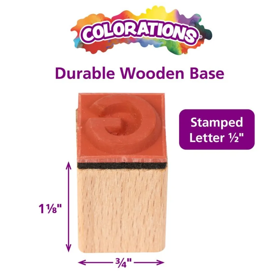 Colorations® Classroom ABC Rubber Stamp Set - 56 Pieces