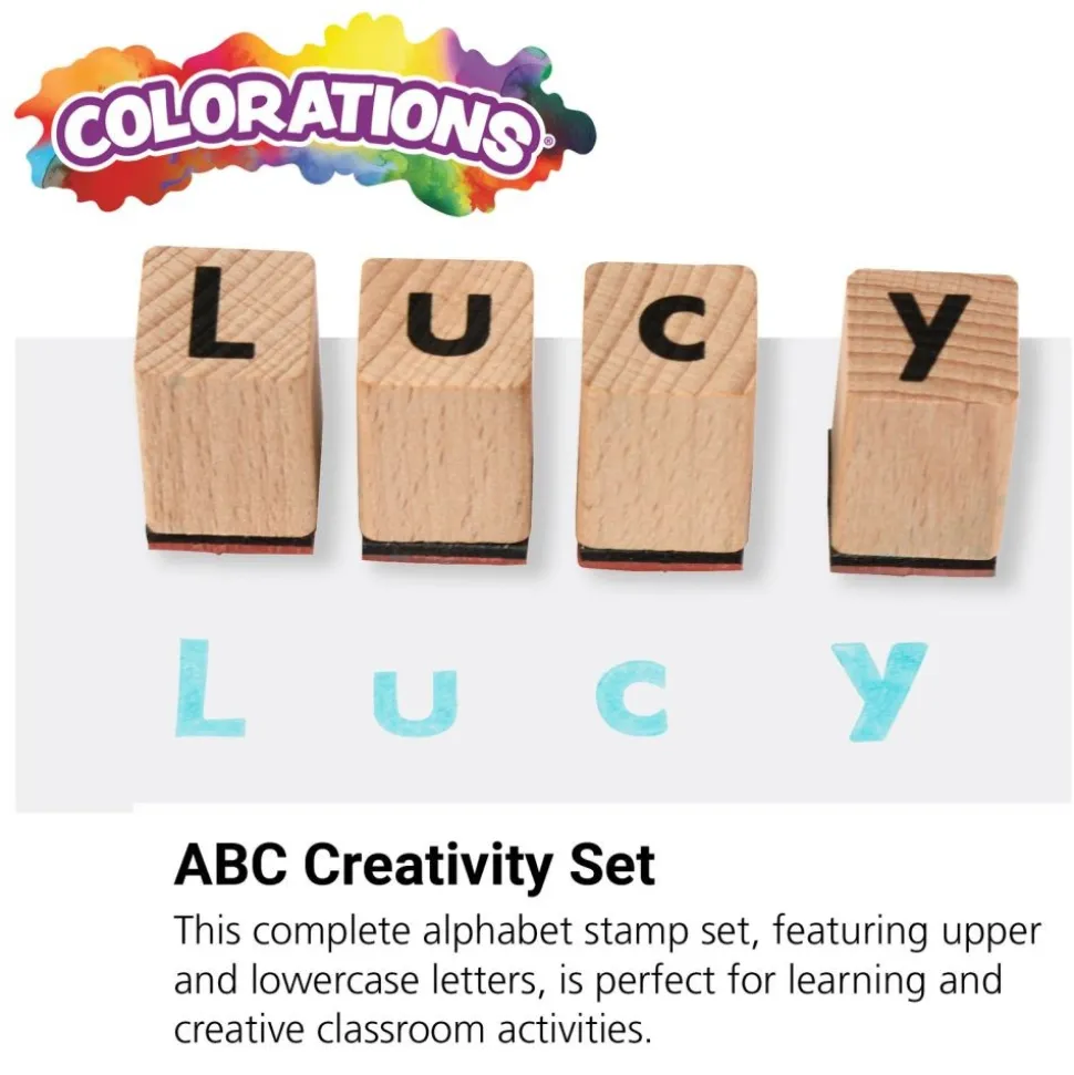 Colorations® Classroom ABC Rubber Stamp Set - 56 Pieces
