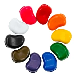 Colorations® Classroom Value Pack Soy & Beeswax Bean Shaped Crayons - Set of 100