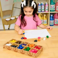 Colorations® Classroom Value Pack Soy & Beeswax Bean Shaped Crayons - Set of 100