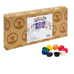 Colorations® Classroom Value Pack Soy & Beeswax Bean Shaped Crayons - Set of 100