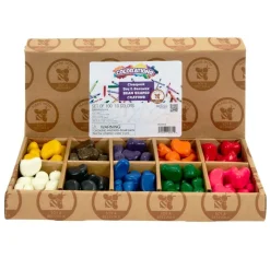 Colorations® Classroom Value Pack Soy & Beeswax Bean Shaped Crayons - Set of 100
