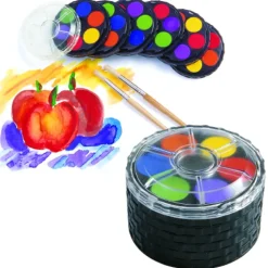 Colorations® Classroom Watercolor Paint Compacts - Set of 6 Trays