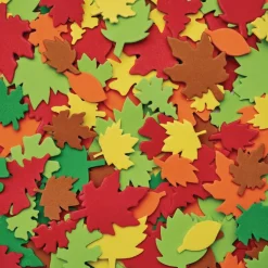 Colorations® Colorful Leaf Foam Shapes - 500 Pieces