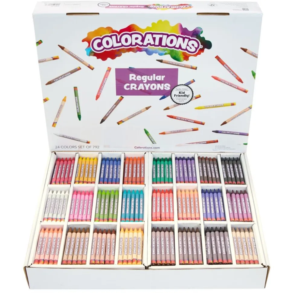 Colorations® Colors Like Me® Class Pack Regular Crayons - Set of 792
