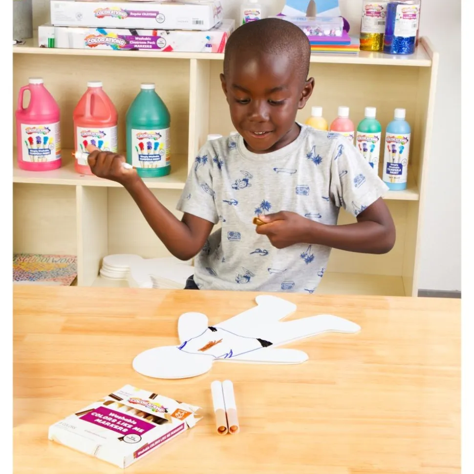 Colorations® Colors Like Me® People Shapes and Markers