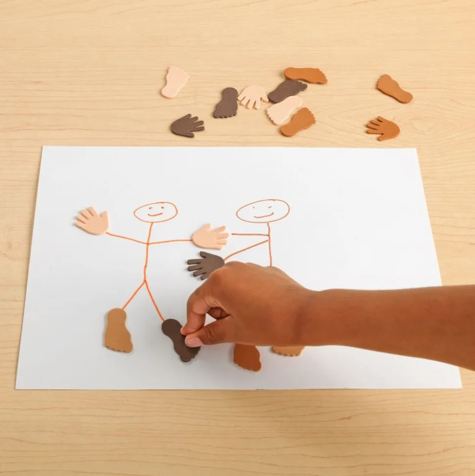 Colorations® Colors Like Me® Self Adhesive Hands & Feet Foam Stickers - 200pc