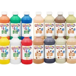 Colorations® Colors Like Me® Simply Washable Tempera 8 oz. - Set of 14