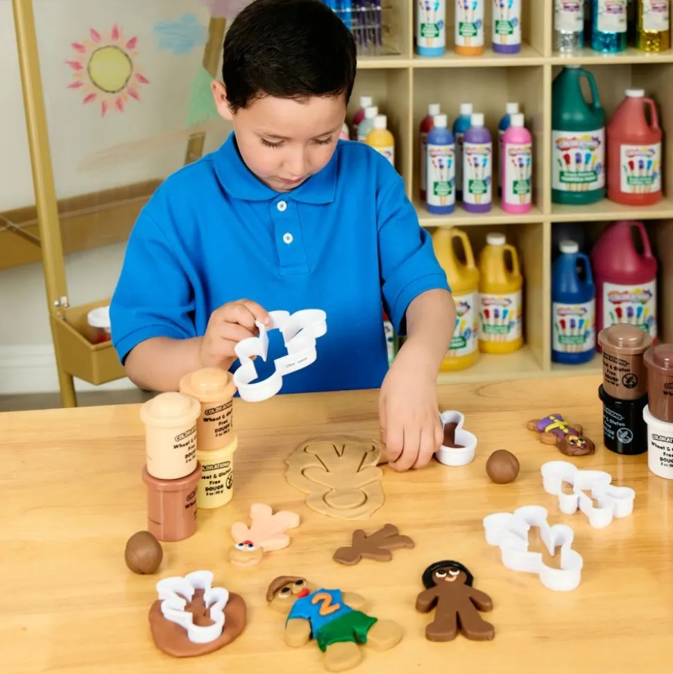 Colorations® Colors Like Me® Wheat & Gluten Free Dough & People Shape Dough Cutters
