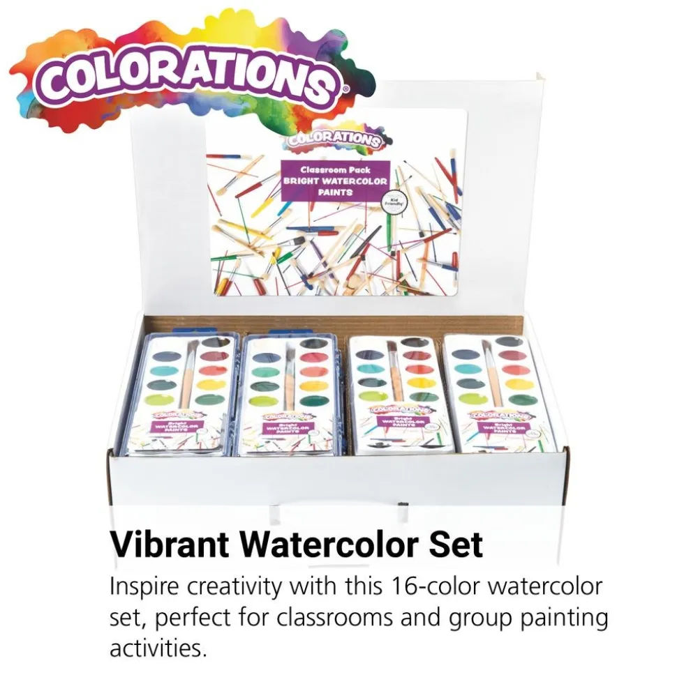 Colorations® 16 Color Watercolor Classroom Value Pack - Set of 40