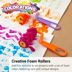 Colorations® Cool Designs Foam Rollers - Set of 12
