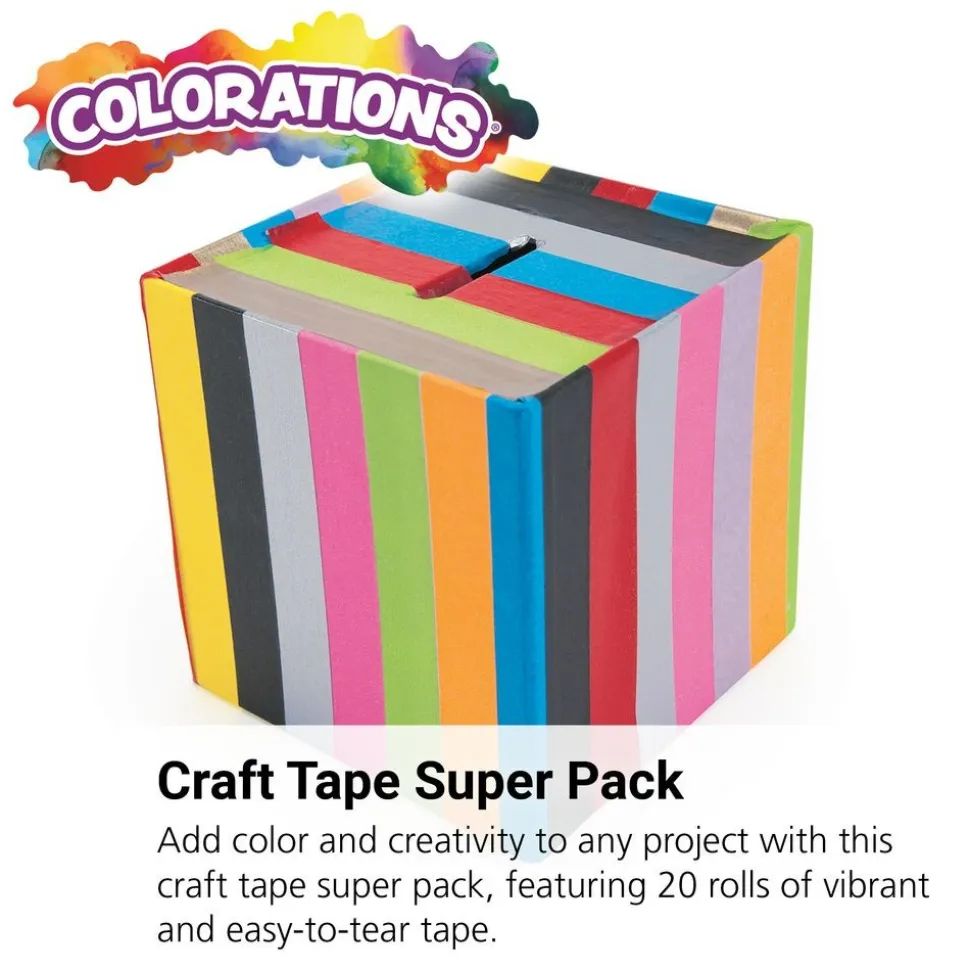 Colorations® Craft Tape Super Pack - Set of 20