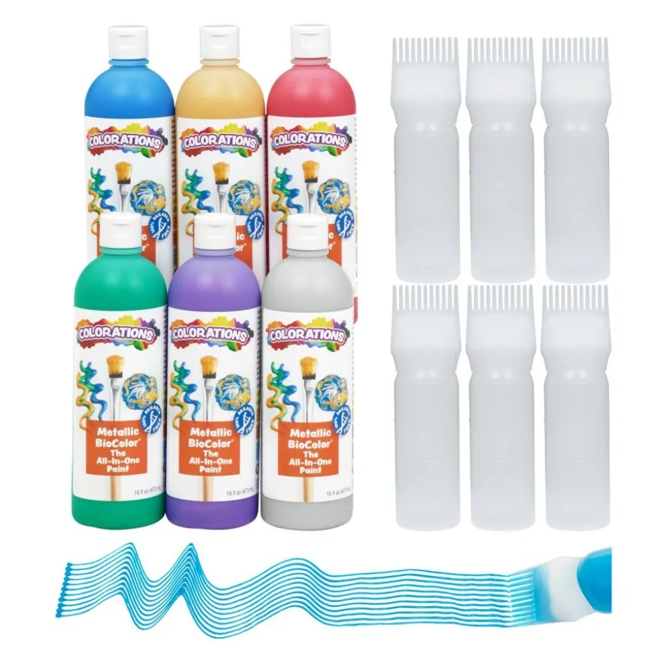 Colorations® CreativeFlow™ Pattern Painter & Metallic BioColor® Art Kit