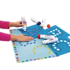 Colorations® Dabber Dot Stencil Set Upper Case Alphabet, 26 Piece Stencil Set