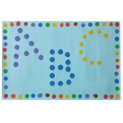 Colorations® Dabber Dot Stencil Set Upper Case Alphabet, 26 Piece Stencil Set