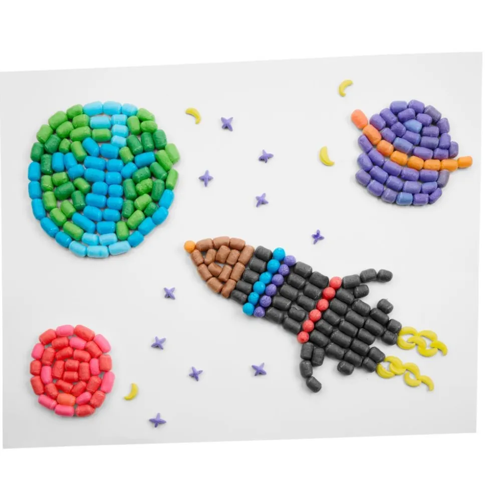 Colorations® 3D Building Puffs & Shapes - 3000 Pieces