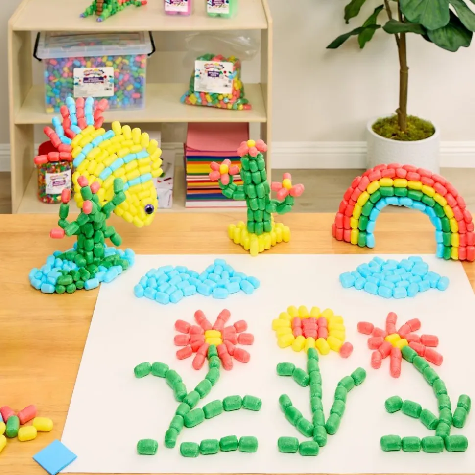 Colorations® 3D Building Puffs - 1200 Pieces