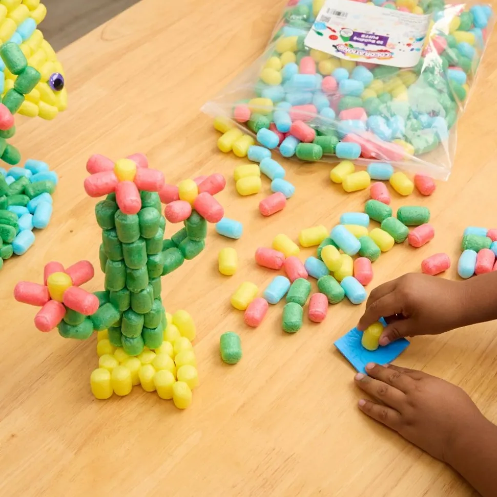 Colorations® 3D Building Puffs - 2400 Pieces