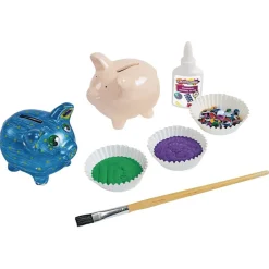 Colorations® Decorate A Piggy Bank - Set of 12