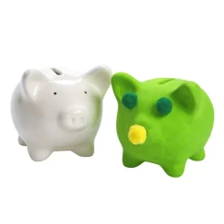 Colorations® Decorate A Piggy Bank - Set of 12
